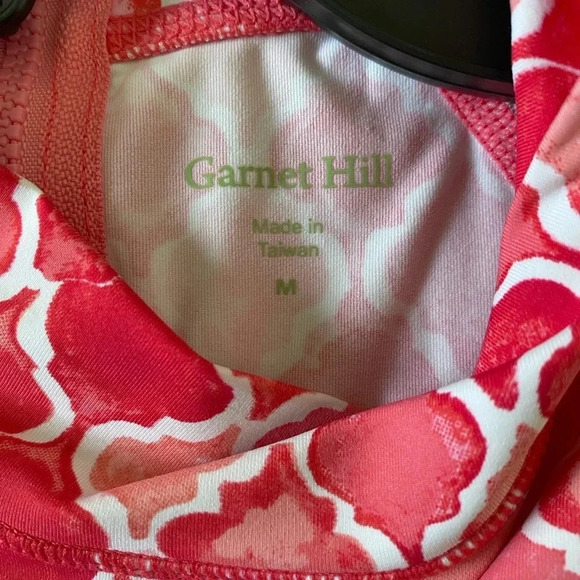 Garnet Hill Signature Rashguard Swim Long Sleeve Top in Pink Women’s Size Medium - Picture 7 of 9